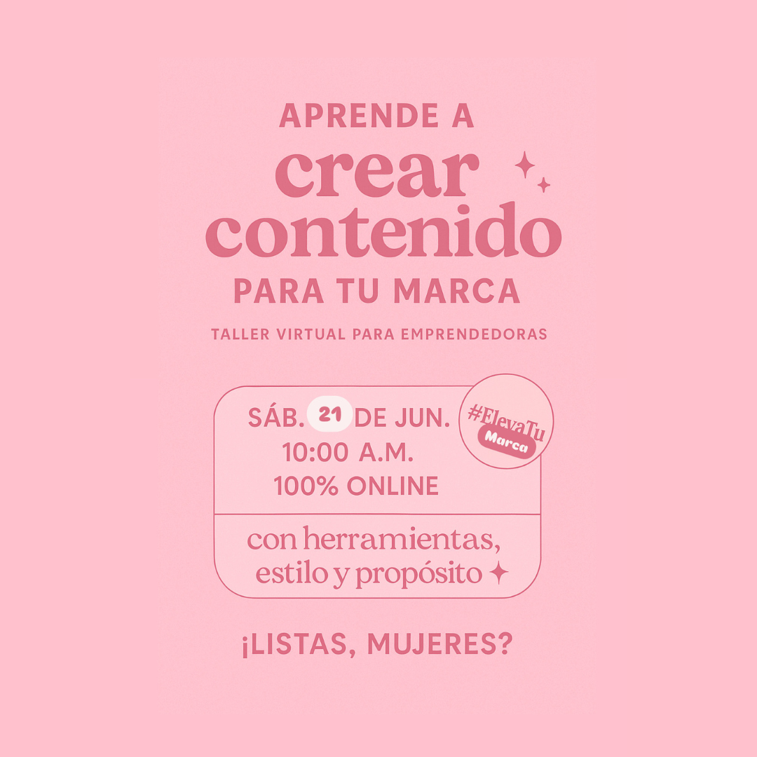 ✨ Taller Virtual: Crea, edita y brilla